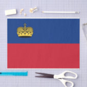 Vlag van Liechtenstein Tissuepapier (Craft)