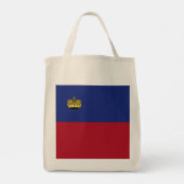 Vlag van Liechtenstein Tote Bag (Achterkant)