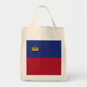 Vlag van Liechtenstein Tote Bag (Voorkant)