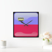 Vlag van Liechtenstein Vierkante Klok (Huis)