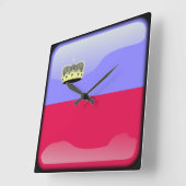 Vlag van Liechtenstein Vierkante Klok (Hoek)