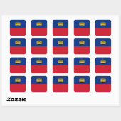 Vlag van Liechtenstein Vierkante Sticker (Vel)