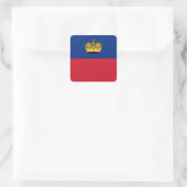Vlag van Liechtenstein Vierkante Sticker (Tas)