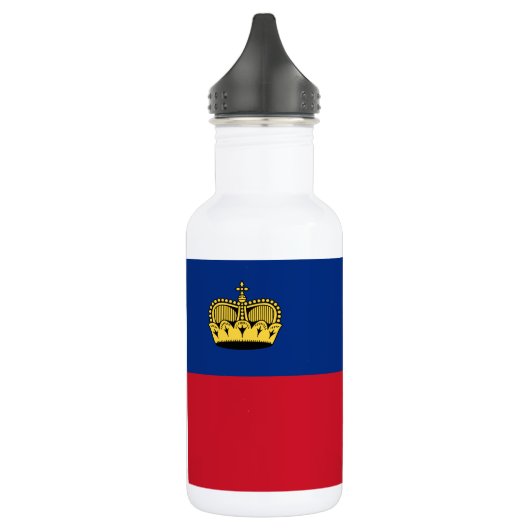 Vlag van Liechtenstein Waterfles (Links)