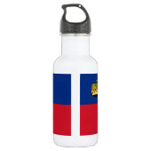 Vlag van Liechtenstein Waterfles (Achterkant)