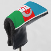 Vlag van Ligurië (Italië) Golfheadcover (3/4 voorkant)