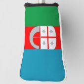 Vlag van Ligurië (Italië) Golfheadcover (Draai 90)