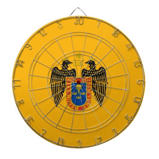 Vlag van Lima (Peru) Dartbord (Voorkant)