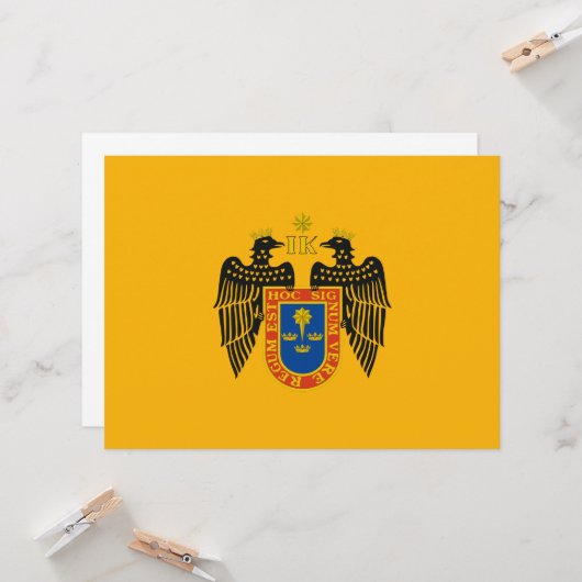 Vlag van Lima (Peru) Kaart (Voorkant / Achterkant in situ)