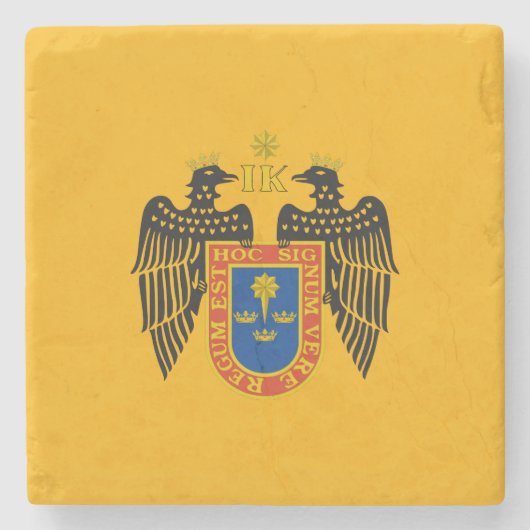 Vlag van Lima (Peru) Stenen Onderzetter (Voorkant)
