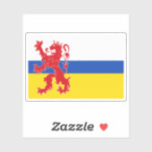 Vlag van Limburg, Nederland Sticker (Vel)