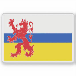 Vlag van Limburg, Nederland Sticker