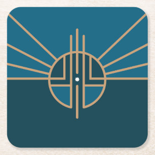 Vlag van Lincoln, Nebraska Kartonnen Onderzetters