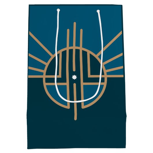 Vlag van Lincoln, Nebraska Medium Cadeauzakje (Achterkant)