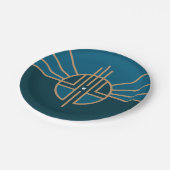 Vlag van Lincoln, Nebraska Papieren Bordje (Gekanteld)