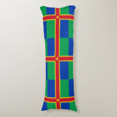 Vlag van Lincolnshire Body Kussen (Voorkant Verticaal)