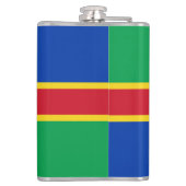 Vlag van Lincolnshire Heupfles (Achterkant)