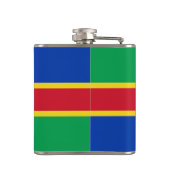 Vlag van Lincolnshire Hip Flask Heupfles (Achterkant)
