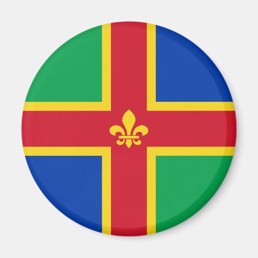 Vlag van Lincolnshire Magneet (Voorkant)