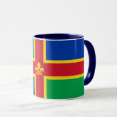 Vlag van Lincolnshire Mok (Voorkant rechts)