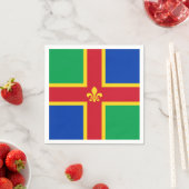 Vlag van Lincolnshire Napkins Servet (Insitu)