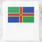 Vlag van Lincolnshire Rechthoekige Sticker (Tas)