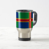 Vlag van Lincolnshire Reisbeker (Voorkant rechts)