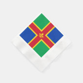 Vlag van Lincolnshire Servet (Hoek)