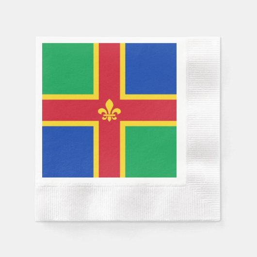 Vlag van Lincolnshire Servet (Voorkant)