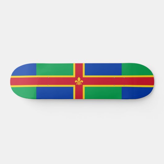 Vlag van Lincolnshire Skateboard (Horizontaal)