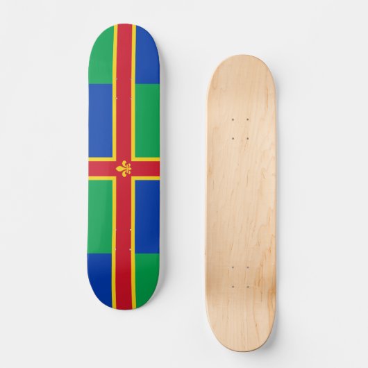 Vlag van Lincolnshire Skateboard (Voorkant)