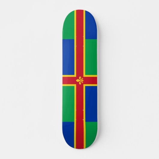 Vlag van Lincolnshire Skateboard (Voorkant)