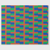 Vlag van Lincolnshire Wrapping Paper Cadeaupapier (Vlak)