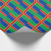 Vlag van Lincolnshire Wrapping Paper Cadeaupapier (Hoek)