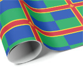 Vlag van Lincolnshire Wrapping Paper Cadeaupapier (Rol Hoek)