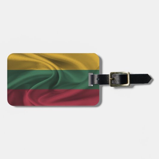 Vlag van Litouwen Bagagelabel (Voorkant horizontaal)