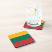 Vlag van Litouwen Bier Onderzetter (Rechterzijde)