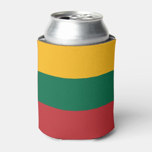 Vlag van Litouwen Blikjeskoeler (Blikje Voorkant)