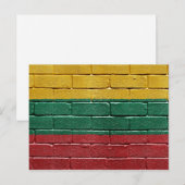 Vlag van Litouwen Briefkaart (Voorkant / Achterkant)