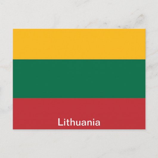 Vlag van Litouwen Briefkaart (Voorkant)