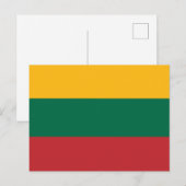 Vlag van Litouwen Briefkaart (Voorkant / Achterkant)