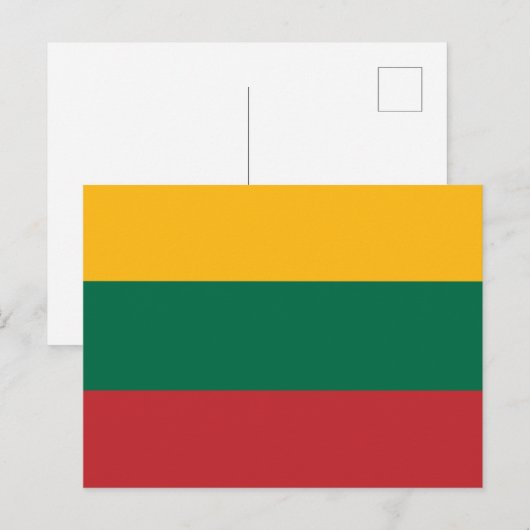 Vlag van Litouwen Briefkaart (Voorkant / Achterkant)