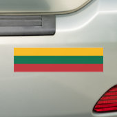 Vlag van Litouwen Bumpersticker (Op auto)