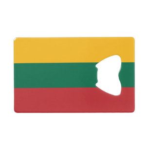 Vlag van Litouwen Creditkaart Flessenopener