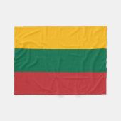 Vlag van Litouwen Fleece Deken (Voorkant (Horizontaal))