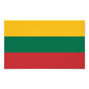Vlag van Litouwen Foto Afdruk