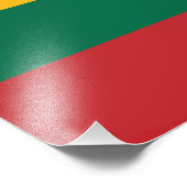 Vlag van Litouwen Foto Afdruk (Hoek)