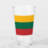 Vlag van Litouwen Glas (Voorkant)