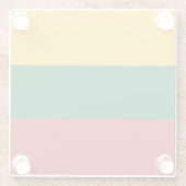 Vlag van Litouwen Glazen Onderzetter (Achterkant)