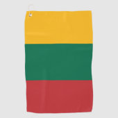 Vlag van Litouwen Golfhanddoek (Voorkant)